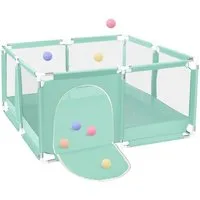 Comomy Laufgitter, Baby Krabbelgitter Schutzgitter Laufgitterzelt 128x128x66cm