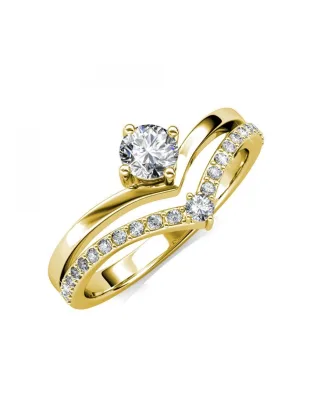Zinnia Ring - Gold und Kristall