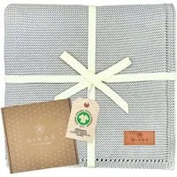 Babydecke DIKOS® Baby Decke für Neugeborene aus *100%* Bio Baumwolle, DIKOS, Kuscheldecke PREMIUM Qualität Geschenk zur Geburt, atmungsaktiv, clean