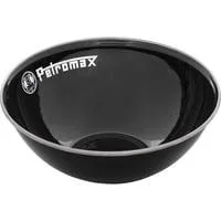 Emaille Schalen px-bowl-1-s 1 Liter, 2 Stück, Schüssel schwarz, Ø 19cm
