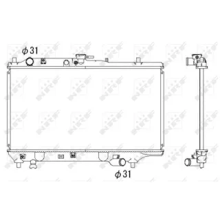 NRF Motork?hler gel?tet Mazda 323 BG