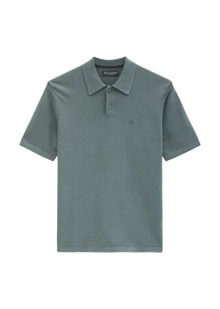 Marc OPolo Casual - Strick-Poloshirt regular Skipping Stone - Gr. - XL