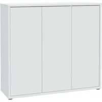 FORTE Schuhschrank Alice Springs, Schuhschrank, Platz für 20 Paar Schuhe, 3 Türen (B/H/T 109,2/99,1/34,9 cm) Stauraumschrank, Mehrzweckschrank, grifflose Front, Push to open
