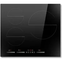 NOXTON Induktions-Kochfeld Induktionskochfeld 3 Platten Einbau, Herd Induktion 60 cm, Induktionsherd mit Boost-Funktion, 3 Brenner 9 Heizstufen, Timer, Kindersperre – Ohne Stecker, 220-240 V, 6500W