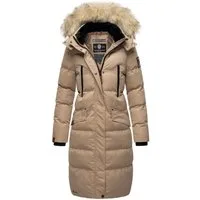 Marikoo Schneejacke Marikoo Schneesternchen Damen Winter Steppjacke B890 langer Parka mit abnehmbarer Kapuze