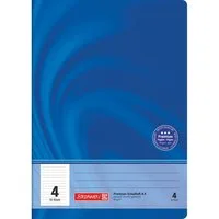 Baier & Schneider Schulheft Schulheft Premium Vivendi A4 liniert blau 16 Blatt, Drahtheftung