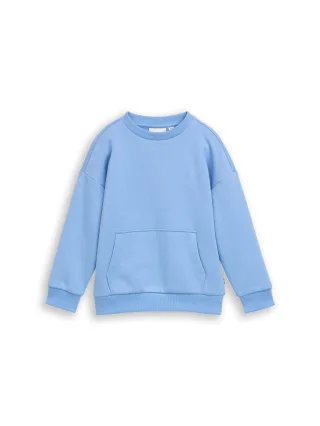 tom tailor kids - Oversize Sweatshirt mit Kängurutasche light blue - Gr. - 98