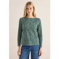 CECIL Langarmshirt aus reiner Baumwolle