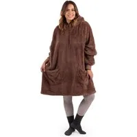 Blumtal Hoodie Ärmeldecke Unisex - flauschig mit Ärmeln - OEKO-TEX zertifiziert mit Ärmeln und Fußtasche