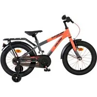 Volare Kinderfahrrad Thombike Jungs 18 Zoll Blau/Grau - Stützräder, Rücktritt- & Handbremse, Höhenverstellbarer Sattel und Lenker (Sitzhöhe 50–64 cm)
