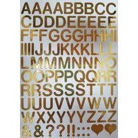 Wichelhaus Bild Buchstaben Set, Gold, selbstklebend