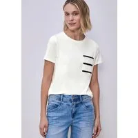 STREET ONE T-Shirt mit Brust Tasche