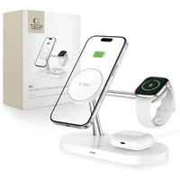 TECH PROTECT Tech-Protect A12 3in1 MagSafe Ladestation Weiß Smartphone-Ladegerät