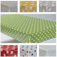 laro Tischdecke Wachstuchtischdecke Punkte Mix PVC Eckig