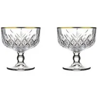 Pasabahce Dessertschale Timeless 440211 Dessertschale im Kristalldesign 280 ml 2er Set, (2-tlg)
