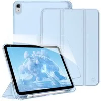Fintie Tablet-Hülle für iPad 11 Generation 11'' 2025 (A16), iPad 10 Generation 10.9'' 2022, mit Schutzfolie-ultradünne transparente Rückseite Case mit Stifthalter
