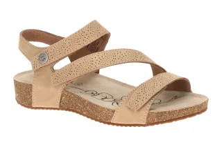 Josef Seibel Damen Sandale TONGA 78 beige Komfort Keilabsatz