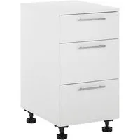 Laundreezy Unterschrank Laundreezy, Unterschrank BxHxT 50x92x68 cm (1-St) Breite 50cm, Softclose, 3 Auszüge, höhenverstellbare Füße