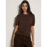 Apricot T-Shirt Wellenrand Shirt in Strickware