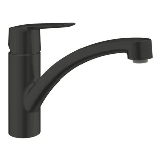 Grohe Start Küchenarmatur 324412432 schwarz matt, flacher Auslauf