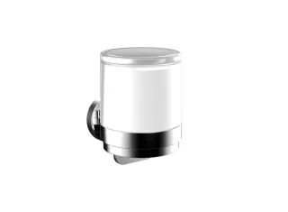 emco round Einhand-Seifenspender Glasteil satiniert, chrom, 432100101 432100101