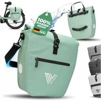 MIVELO Fahrradtasche Gepäckträgertasche wasserdicht inkl. Gurt für Umhängetasche, Zwei Varianten wählbar