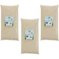 Dehner Aquarienkies Aquariensand, Körnung 0.4 - 1 mm, 3 x 5 kg, weiß