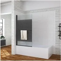 AQUABATOS Badewannenaufsatz Eck Glas Duschwand für Badewanne 1 tlg 2 tlg 3 tlg, ohne Bohren oder Bohrinstallation