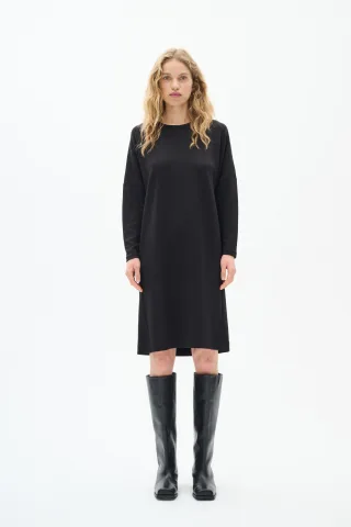 Jerseykleid Lockere Passform black