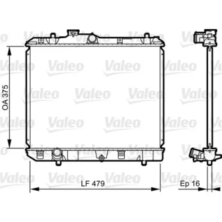 Valeo Motork?hler Opel Agila Suzuki Splash