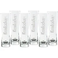 Krombacher Bierglas 6x Krombacher Star Cup 0,3l, 6-tlg.