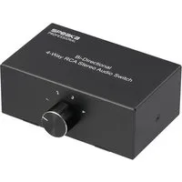 SpeaKa Professional SpeaKa Professional SP-AS-500 4 Port Cinch-Audio-Switch Metallgehäuse Netzwerk-Adapter