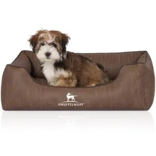 Knuffelwuff Orthopädisches Hundebett Tampa aus laser-gestepptem Kunstleder