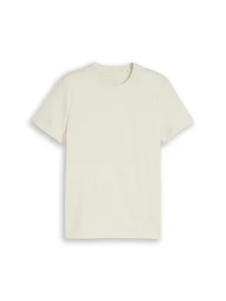 Denim Tom Tailor - Slim Fit T-Shirt aus Baumwolle greyish white - Gr. - XXL