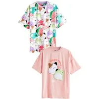 Next Nachthemd Squishmallows Lizierte Nachthemden, 2er-Pack (2-tlg)