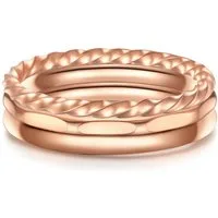 Eastside Fingerring roségold, aus Edelstahl