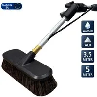 Bürsten-Baumgartner Reinigungsbürste Wasserteleskopstange PREMIUM-Set Universal, Teleskopstange, Wasserschlauch, Waschbürste, Winkelgelenk, Gardena-Schlauchanschluss, (Komplettset, 4-tlg), zur universellen Reinigung von empfindlichen Flächen