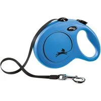 flexi Flexileine FLEXI Rollleine New CLASSIC Gurt - 8m, bis 50kg Farbe: Blau