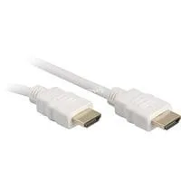 High Speed HDMI-Kabel mit Ethernet weiß, 2 Meter