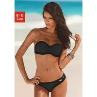 Buffalo Bügel-Bandeau-Bikini trendiger Look, mit abnehmbaren Trägern, mit geflochtenen Details