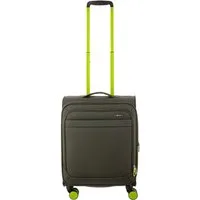 Franky Weichgepäck-Trolley Koffer Gr. S Reisegepäck T27-B Spinner 55er mit Dehnfalte, 4 Doppellenkrollen Rollen, Dehnfalte TSA Schloss
