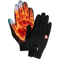 Sunicol Fleecehandschuhe Herren Damen Winter Outdoor Thermo Warm Touchscreen Handschuhe (1 Paar Touchscreen Handschuhe) rutschfestem Design