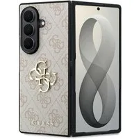 Guess Handyhülle Galaxy Z Fold 8 Ultra Kunstleder rosa braun grau Big Logo goldfarben 8 Zoll, Kantenschutz