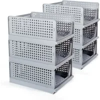 Zedelmaier Organizer Schrank-Organizer Kleiderschrank Schublade faltbare Aufbewahrungsbox (Set, 6 St., Set of 6), Klappbar und Stapelbar