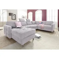 sit&more Wohnlandschaft Pablo U-Form, wahlweise mit Bettfunktion und Bettkasten
