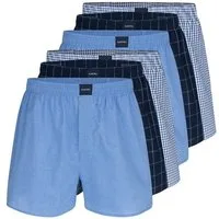 Almonu Boxershorts 6er Pack Web (Spar-Set, 6-St) Boxershorts - Baumwolle - mit Eingriff - Atmungsaktiv