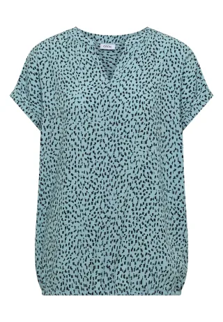 CECIL - Dropped Shoulder Bluse mit Print crystal mint - Gr. - S