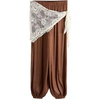 Next Stoffhose Hose im Ballonschnitt mit Spitzenschal (2-tlg)
