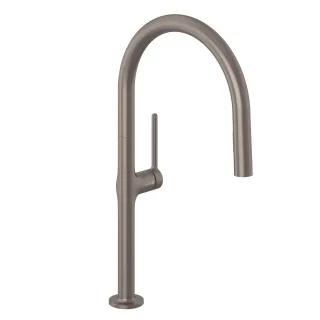KLUDI-REEF Spültisch-Einhandmischer herausziehbar Geschirrbrause Brause Gunmetal 50851N275