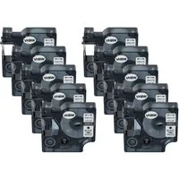 vhbw Beschriftungsband passend für Dymo LabelManager 100, 210D, 120P, 200, 260P, 100 Plus, Hochwertige Patronen für Ihren Etikettendrucker, Ihr